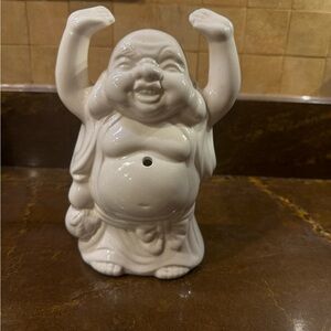 Benihana Happy Laughing Buddha Hands Up Tiki White Ceramic Cocktail Mug /Cup
